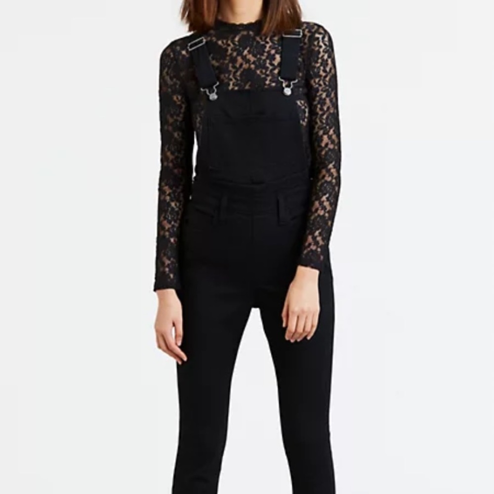 Levi’s Skinny Black Overalls